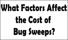Bug Sweeping Cost Factors in Heanor